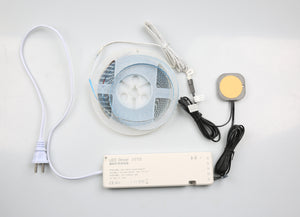 Senzor LED FHS-02A – Control Tactil Ascuns + Dimming cu Gesturi | 12V/24V, Fade On/Off