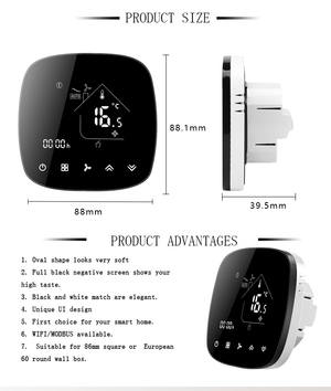 Termostat Smart BAC-001ALW – Control Inteligent pentru Ventilație Rece/Cald