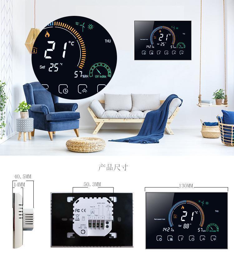 Termostat Smart Life BHT-8000GALW – Color, WIFI, Control Inteligent prin Google/Alexa