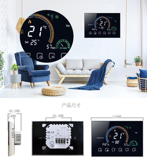 Termostat Smart Life BHT-8000GBLW – Color, WIFI, Control Inteligent prin Google/Alexa