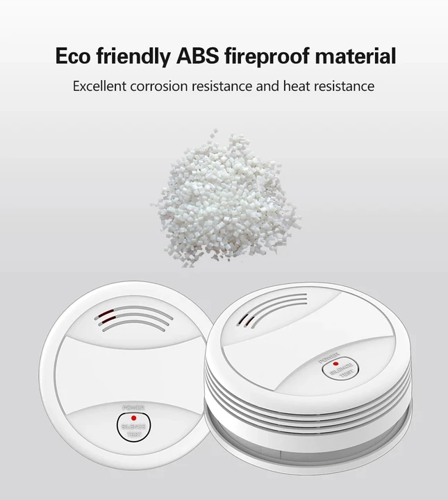 Senzor inteligent de fum, WiFi, cu baterie 9v, compatibil cu aplicatiile Tuya si SmartLife