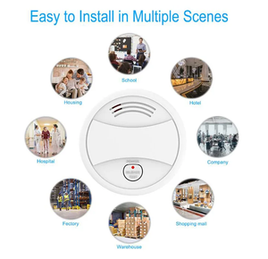 Senzor inteligent de fum, WiFi, cu baterie 9v, compatibil cu aplicatiile Tuya si SmartLife
