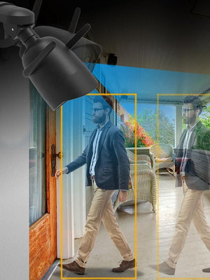 Cameră Supraveghere WiFi 5MP, Zoom Digital 4X, Auto Tracking, Audio, IR Noapte 40m, Control prin Telefon – Full HD