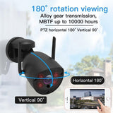 Camera supraveghere rotativa de exterior WIFI PTZ -5MP 2592*1944P comunicare bidirectionala, functie de auto urmarire subiect, night vision, aplicatie telefon