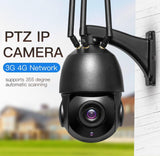 Camera supraveghere profesionala rotativa de exterior 30X optical zoom slot SIM 4G PTZ -2MP  comunicare bidirectionala, functie de auto urmarire subiect, night vision, aplicatie telefon