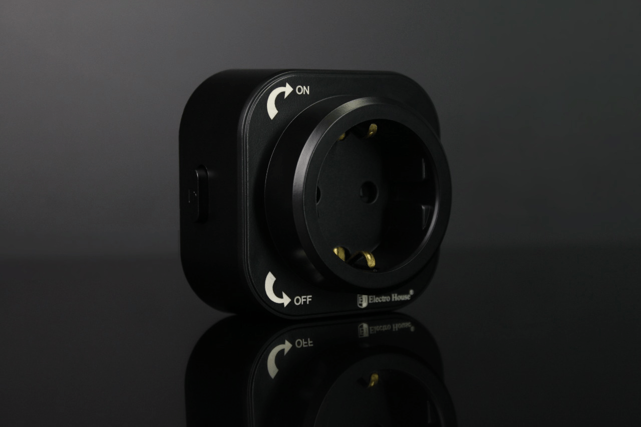 Modul priza cu împământare negru pentru sistem prize din aluminiu