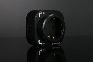 Modul priza cu împământare negru pentru sistem prize din aluminiu