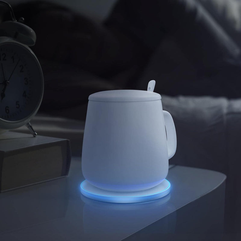 JAKCOM HC2S – Stație încărcare wireless Qi 18 W + Cană termo ceramică 400 ml