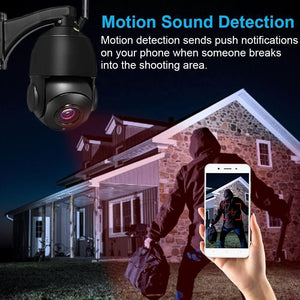 Camera supraveghere profesionala rotativa de exterior 30X optical zoom 4G PTZ -8MP 3840*2160P comunicare bidirectionala, functie de auto urmarire subiect, night vision, aplicatie telefon