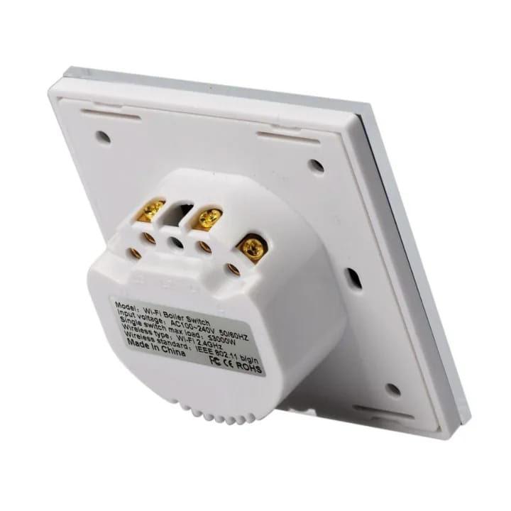 Întrerupător Smart pentru Boiler cu WiFi – Control Tactil și Aplicație Tuya/SmartLife