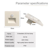 Lampă LED  3W scară/hol, gri, senzor prezență + senzor crepuscular, lumină neutră