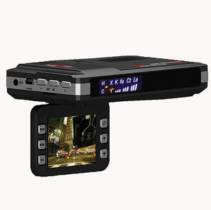 Dispozitiv auto inteligent 2-în-1: cameră DVR Full HD + detector radar 360°. Înregistrează călătoriile și te avertizează din timp asupra radarelor – totul într-un singur gadget compact și ușor de montat.