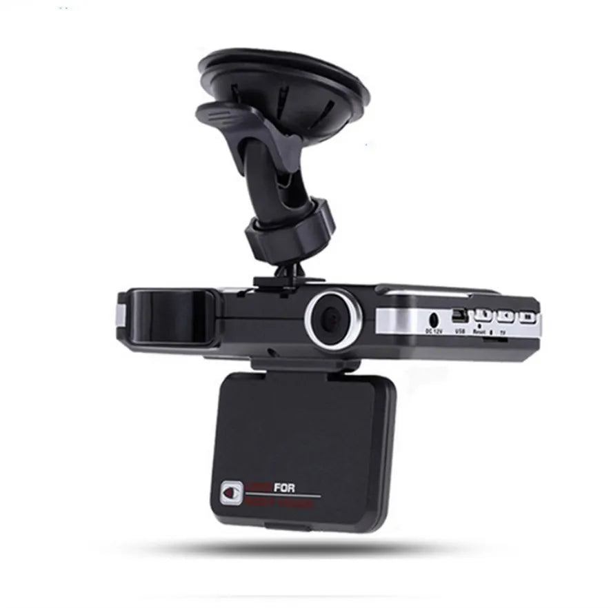 Dispozitiv auto inteligent 2-în-1: cameră DVR Full HD + detector radar 360°. Înregistrează călătoriile și te avertizează din timp asupra radarelor – totul într-un singur gadget compact și ușor de montat.