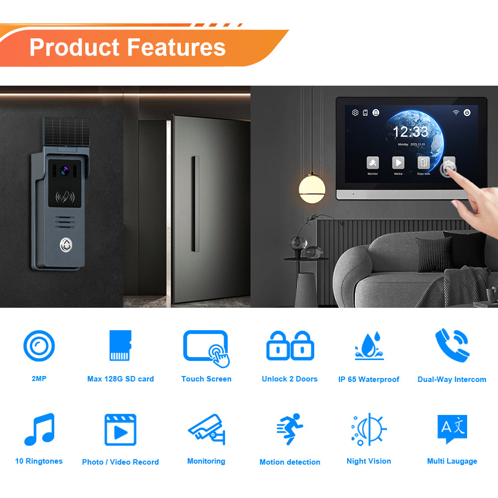 Kit Interfon Video Wireless 7