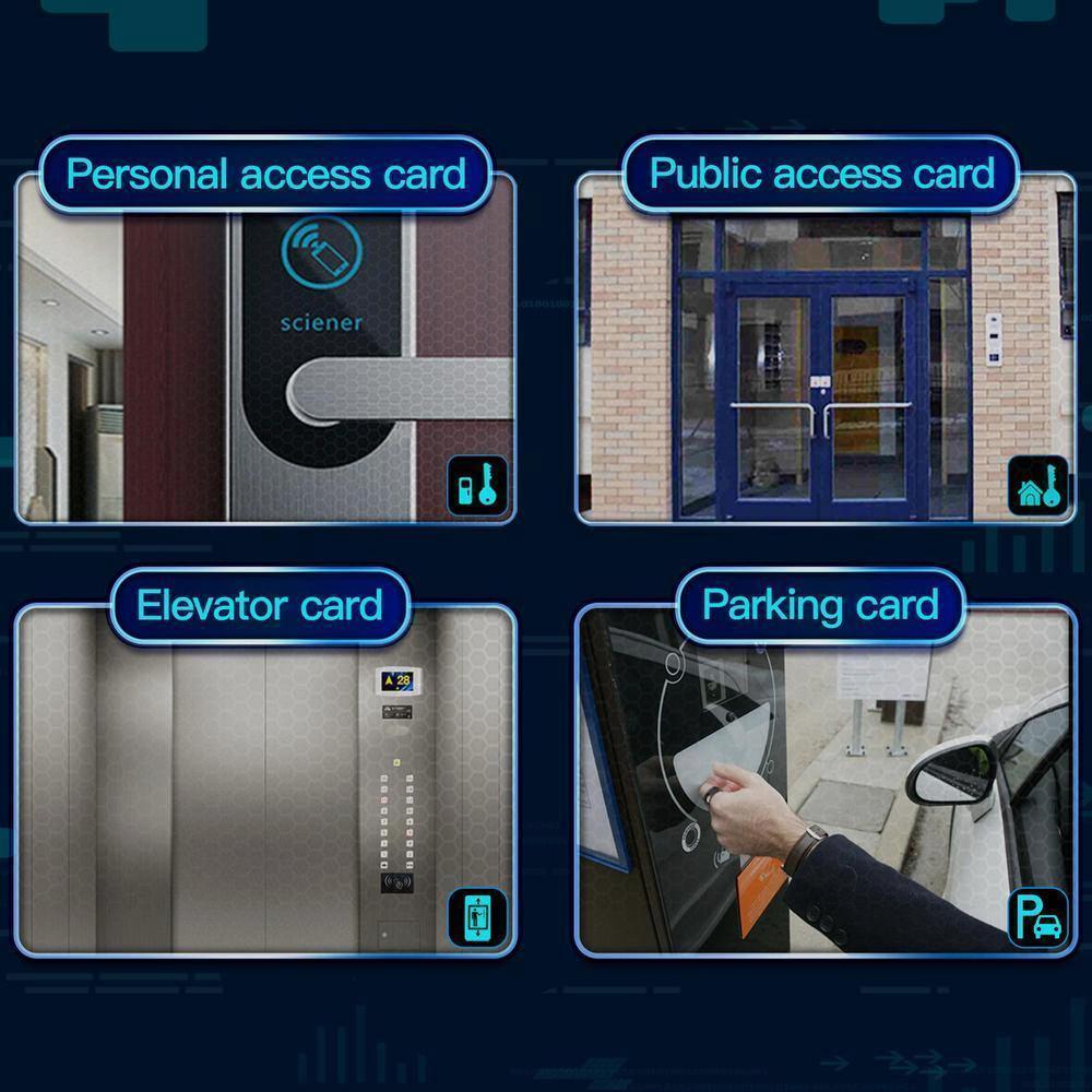 Inel Inteligent - Smart Ring R4 - Functie NFC, IC, ID, Rezistent la apa si praf IP68, Marime 8, Negru