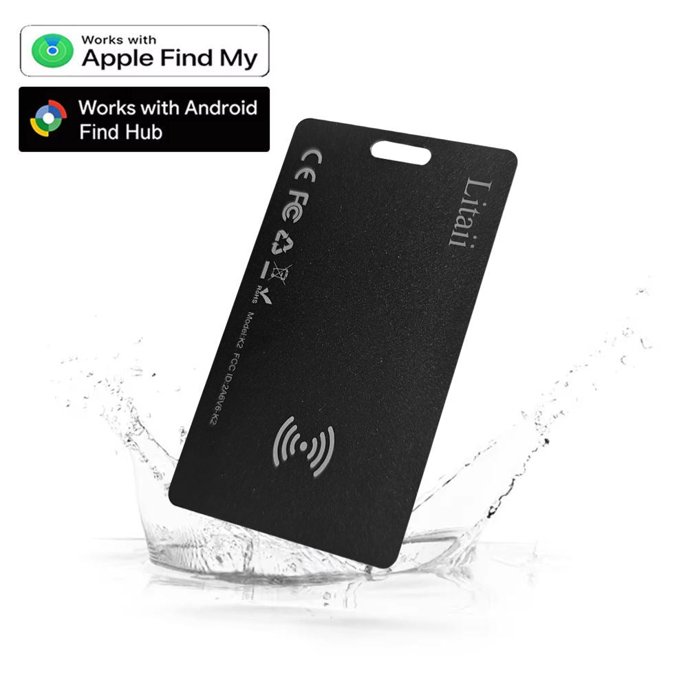 Litaii Smart Card K2 - Localizator Bluetooth Ultra-Subtire pentru Portofel & Obiecte | Apple Find My & Android Find Hub