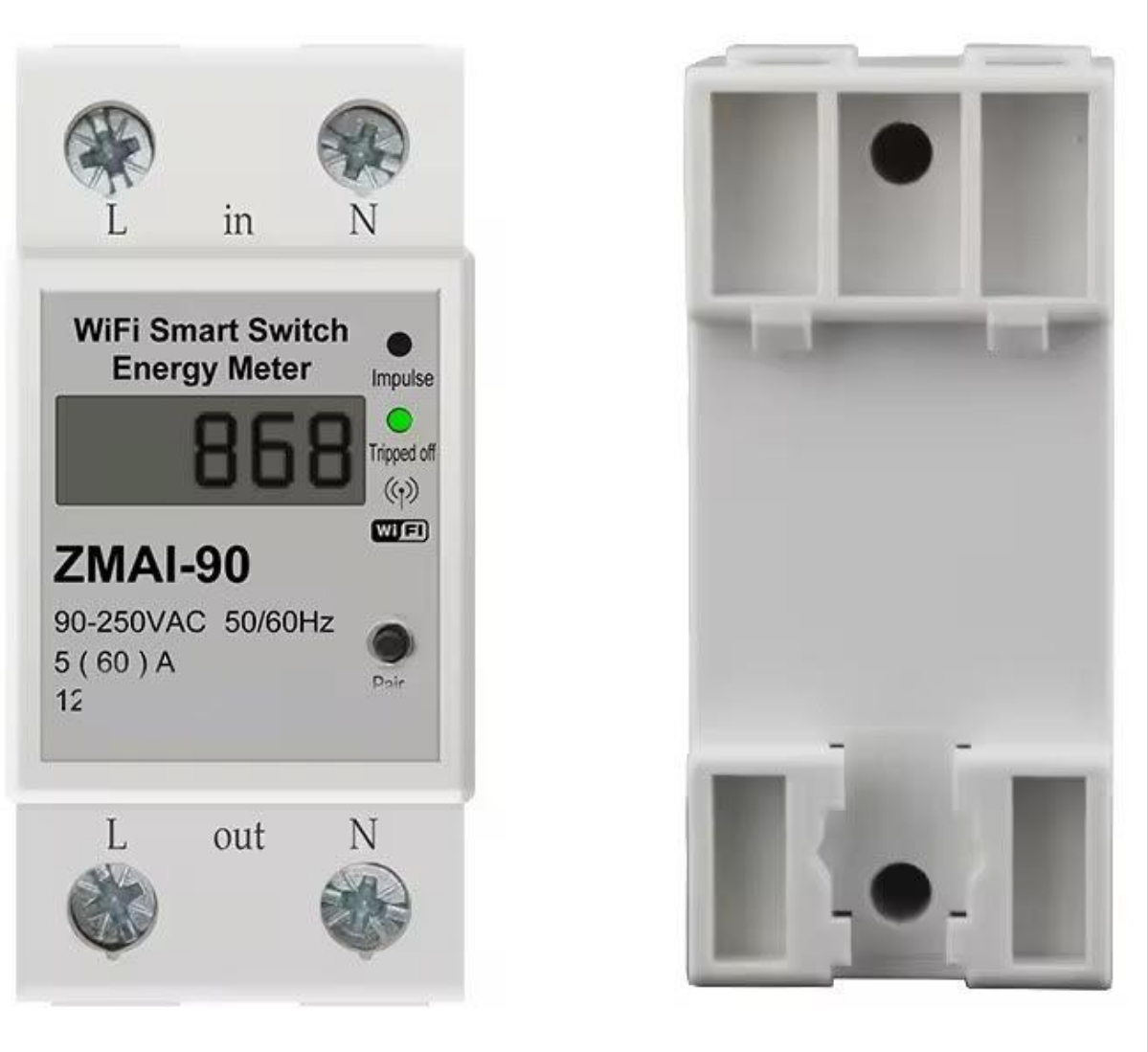 Contor Inteligent de Energie Electrică WIFI, 230V