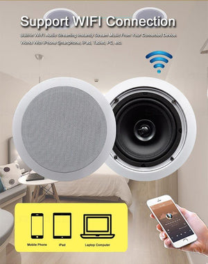 KIT 4 BOXE TAVAN WIFI/BLUETOOTH 6,5 INCH 30W*4