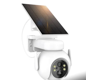 Cameră de Supraveghere Solară 4G, 3MP, cu Panou Solar 7.5W, Acumulator 7800mAh, Full-Color Noapte