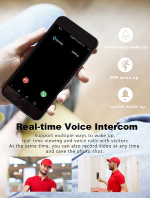 Sonerie inteligenta cu camera V30 UBOX, Wireless, 1080P, Motion Detection, Convorbire bidirectionala, unghi larg, Control aplicatie