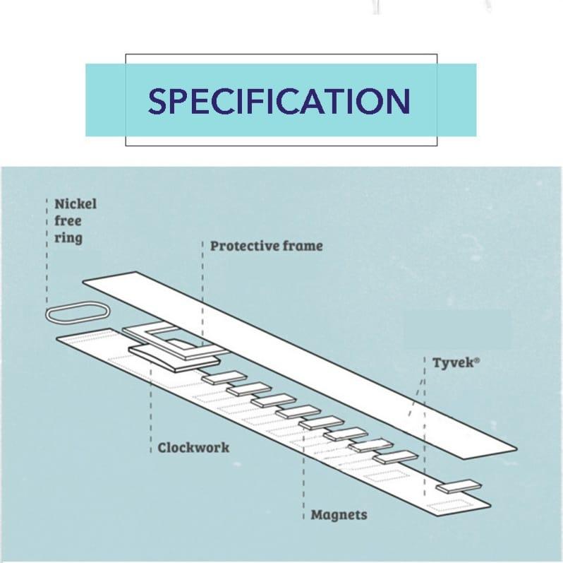 Ceas de mână din hârtie cu afisaj led