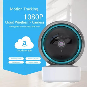 Camera supraveghere interior WIFI -2MP fullHD 1920*1080P comunicare bidirectionala, functie de auto urmarire subiect, night vision, aplicatie telefon