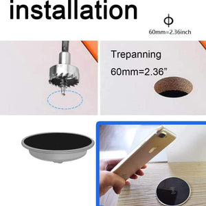 Încărcător Wireless / Stație de încărcăre fără fir 15w, încorporabil în mobilier 0-6mm