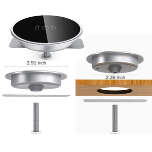 Încărcător Wireless / Stație de încărcăre fără fir 15w, încorporabil în mobilier 0-6mm