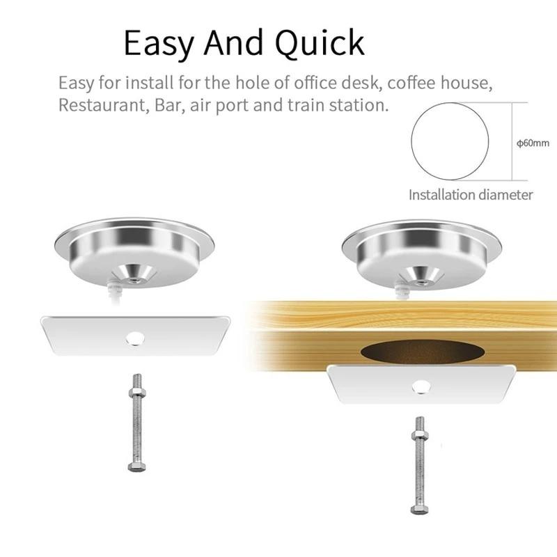 Încărcător Wireless / Stație de încărcăre fără fir 15w, încorporabil în mobilier 0-6mm