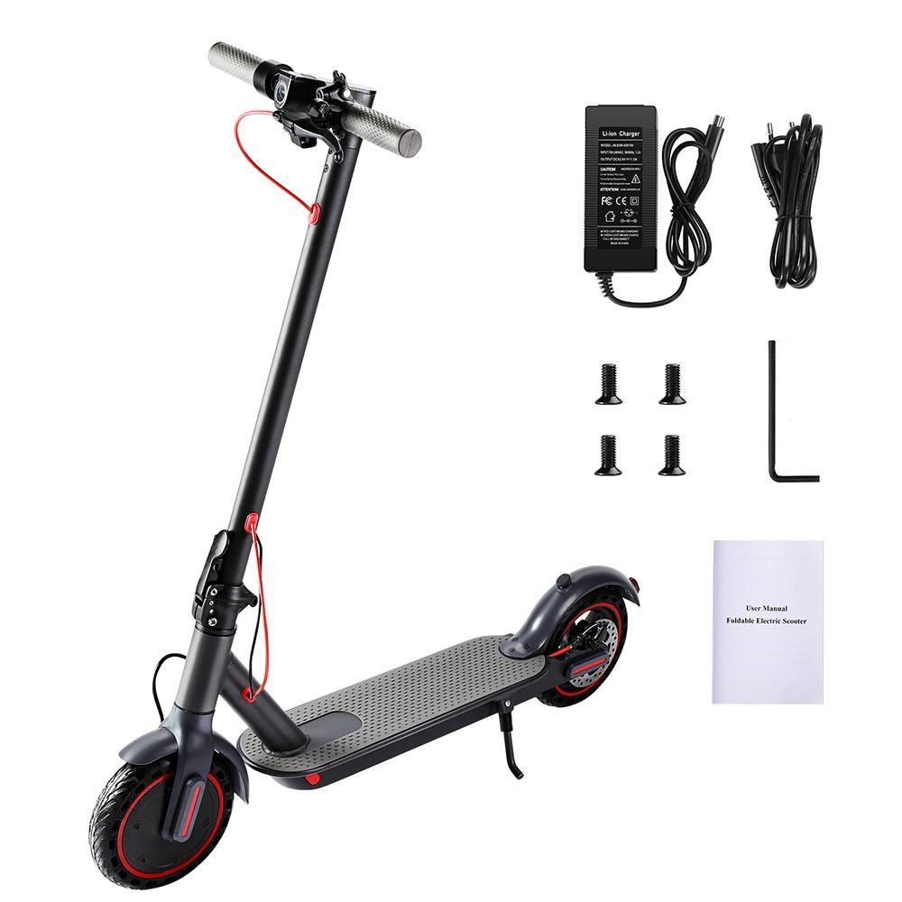 Trotineta electrica, display led, autonomie 30km,putere 350w, baterie 10,4 ah, viteza max 25km/h, pilot automat, aplicatie smartphone, roti 8,5 pline, frana disc spate, 3 trepte viteza