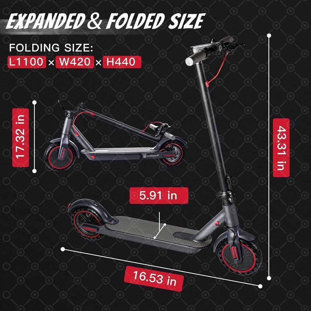 Trotineta electrica, display led, autonomie 30km,putere 350w, baterie 10,4 ah, viteza max 25km/h, pilot automat, aplicatie smartphone, roti 8,5 pline, frana disc spate, 3 trepte viteza