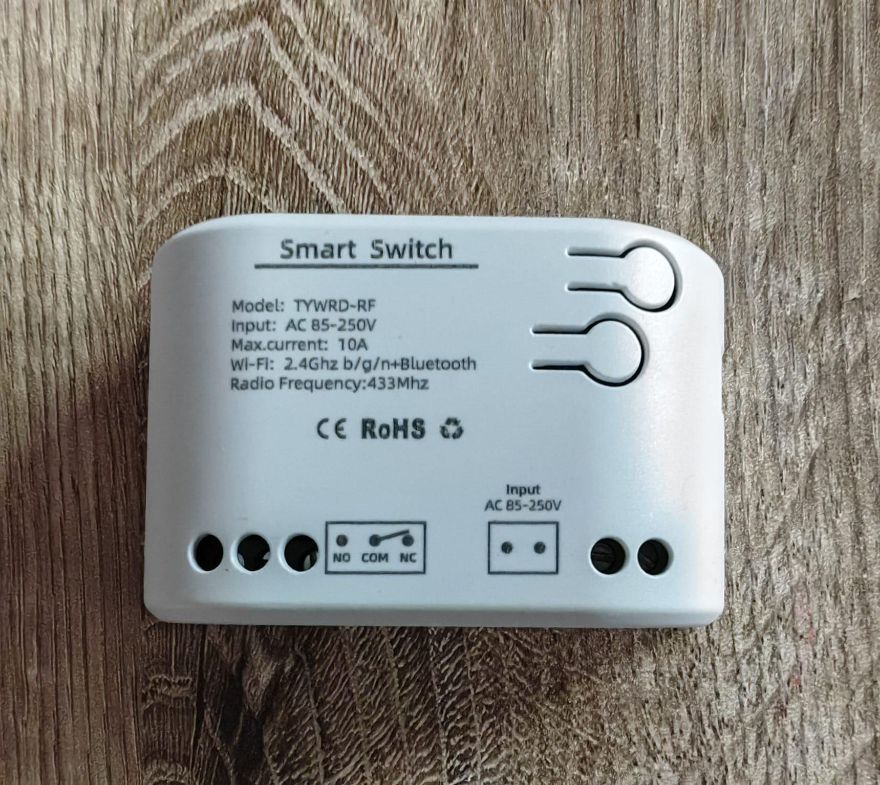 Comutator/Releu WIFI +RF433 NO/NC SIMPLU 85-250V