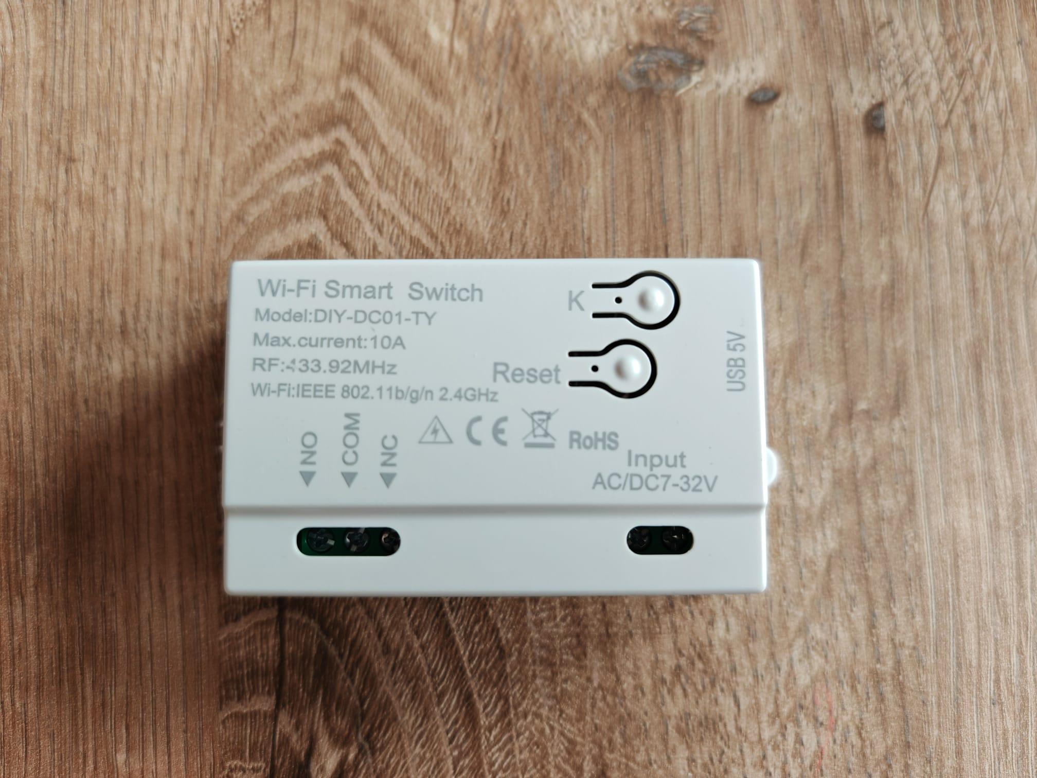 Comutator/Releu WIFI +RF433 NO/NC SIMPLU 7-32DCV