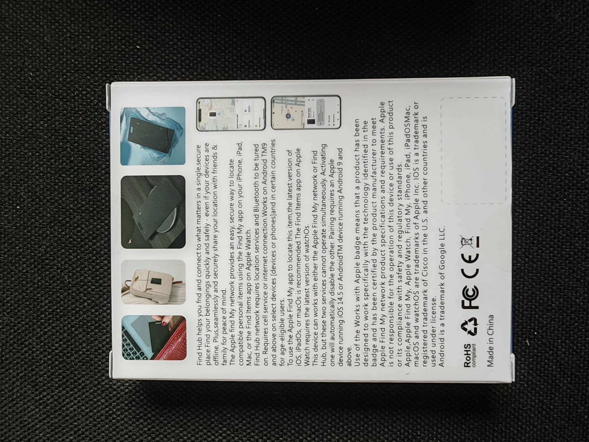 Litaii Smart Card K2 - Localizator Bluetooth Ultra-Subtire pentru Portofel & Obiecte | Apple Find My & Android Find Hub