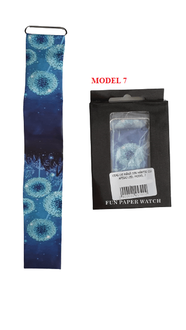 Ceas de mână din hârtie cu afisaj led