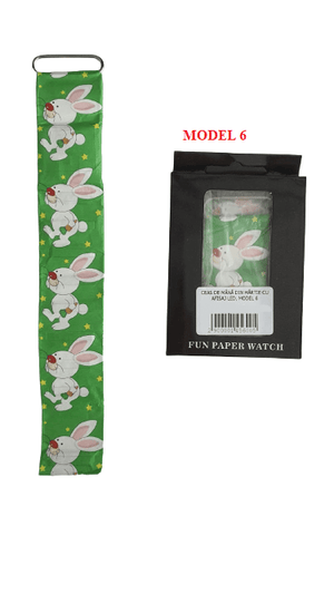 Ceas de mână din hârtie cu afisaj led