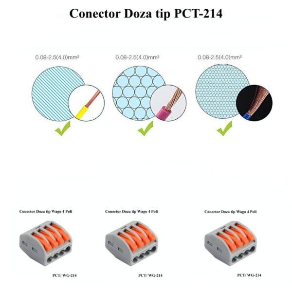 Conector doza rapid 4 poli