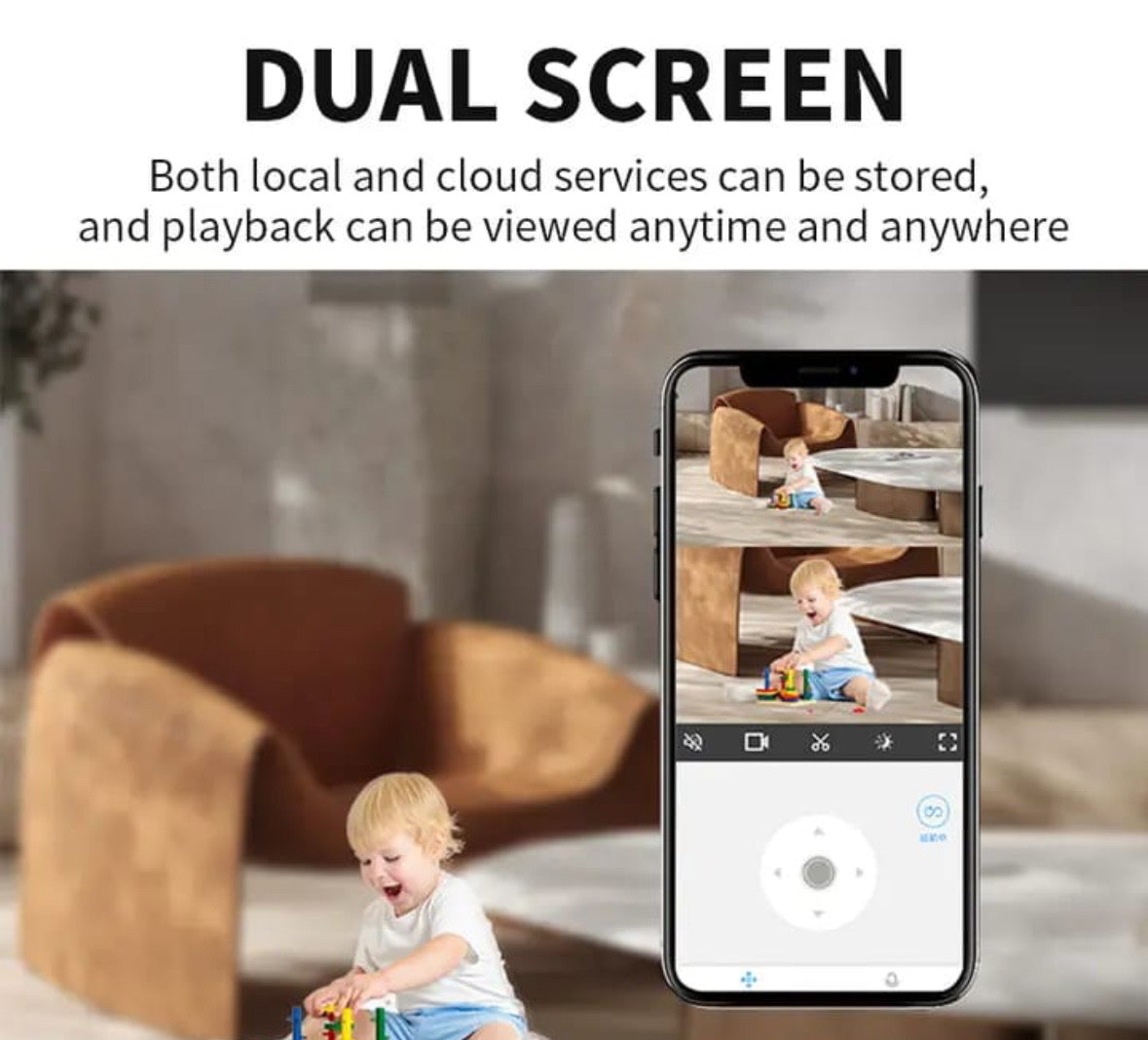 CAMERA INTERIOR, 3MP FISH-EYE PANORAMIC, DISPLAY DUAL, FILTRU UMAN