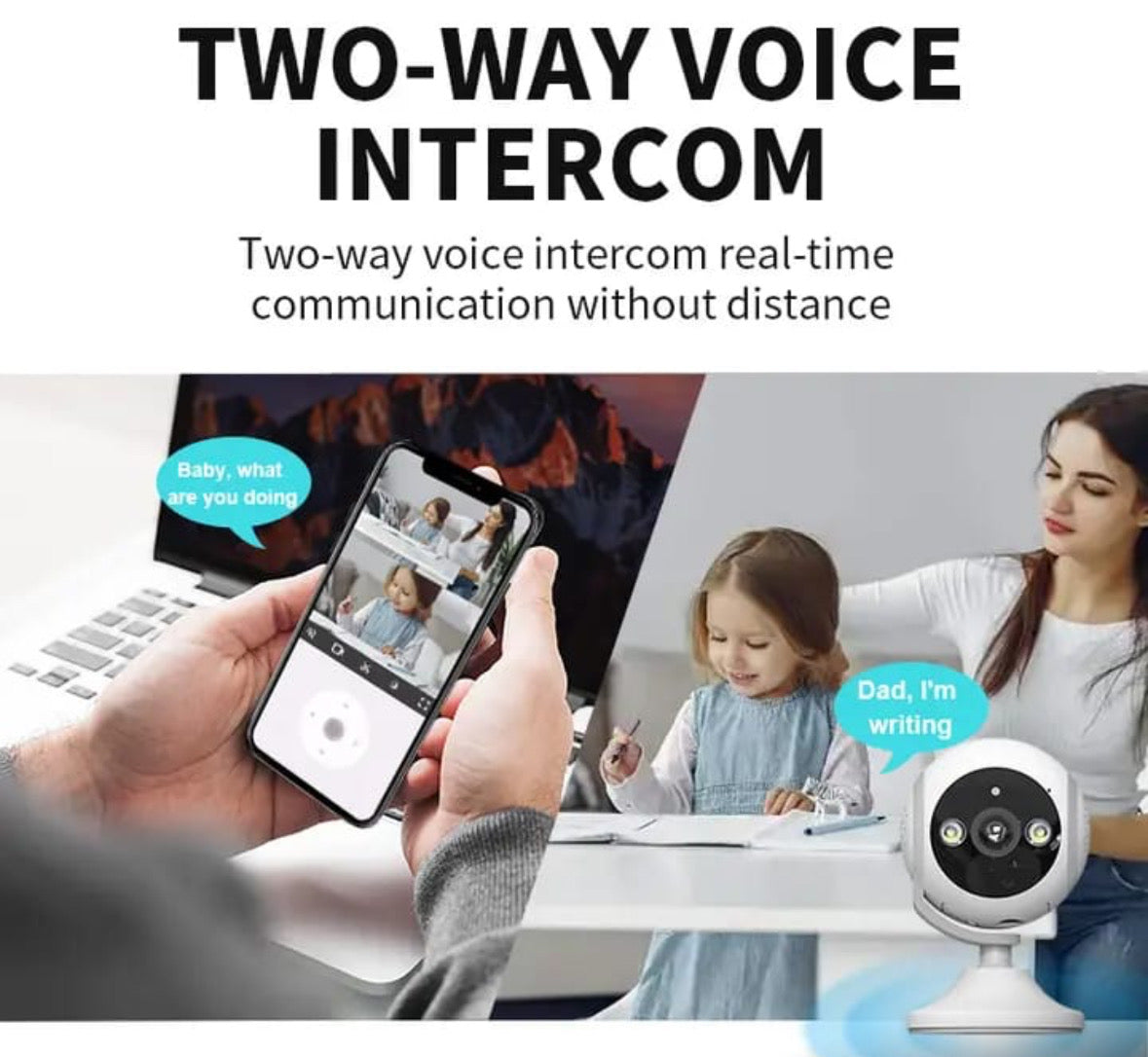 CAMERA INTERIOR, 3MP FISH-EYE PANORAMIC, DISPLAY DUAL, FILTRU UMAN