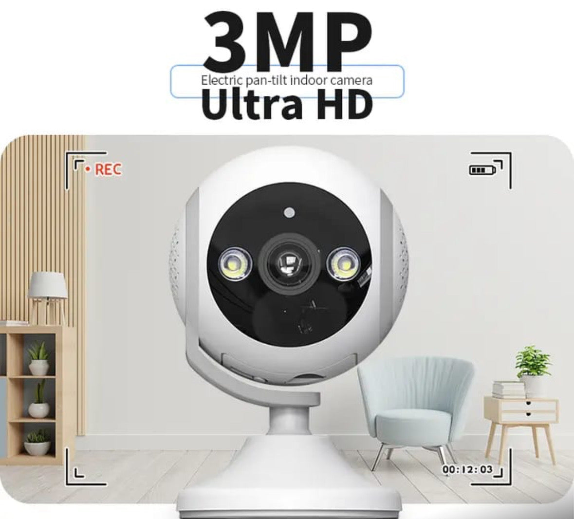 CAMERA INTERIOR, 3MP FISH-EYE PANORAMIC, DISPLAY DUAL, FILTRU UMAN