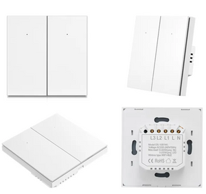 Întrerupător Smart Simplu CLICK WiFi + Bluetooth, Negru – Compatibil Alexa și Google Home