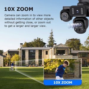 Obiective 20MP – AOV Înregistrare Continuă 24/7, Zoom 10X, PTZ, Detecție Umană | K-325-AOV-5L