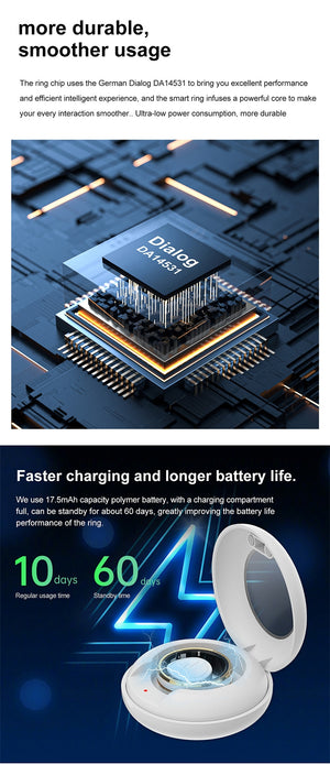 Inel Inteligent - Smart Ring X1 Monitorizare Activități, Rezistent la apa si praf IP68