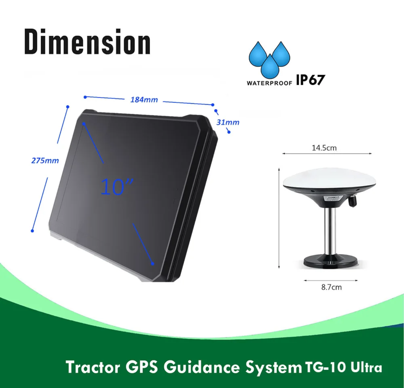 Tractor GPS Guidance System TG-10 Ultra – Tabletă Android 10
