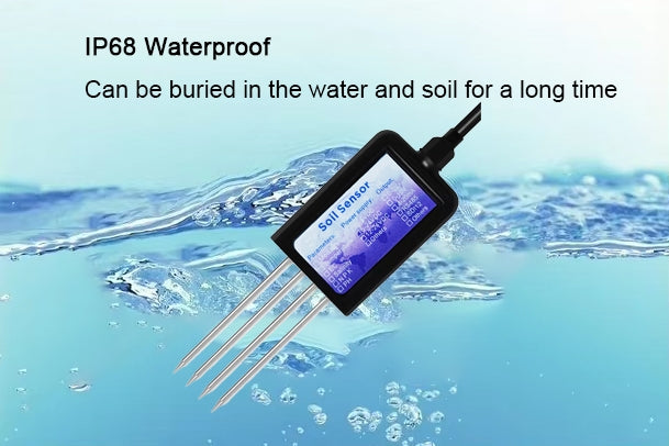 Senzor USB 8-în-1 pentru Parametrii Solului – Profesional, cu Afișare pe Telefon