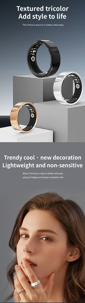 Inel Inteligent Smart Ring V1 - Monitorizare Activități, Rezistent la Apă și Praf IP68