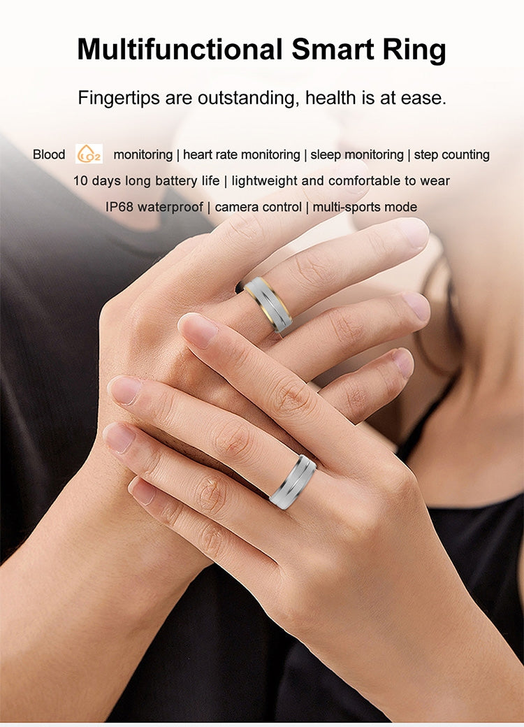 Inel Inteligent - Smart Ring X1 Monitorizare Activități, Rezistent la apa si praf IP68