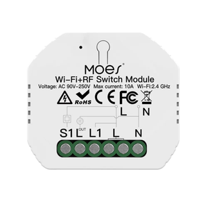 Comutator/Releu inteligent WiFi + RF 433 cu doua aprinderi