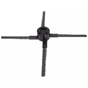 Proiector Holografic 3D LED Fan G552‑52 – 52 cm, 4 lame, 2000×552, Control Wi‑Fi Local