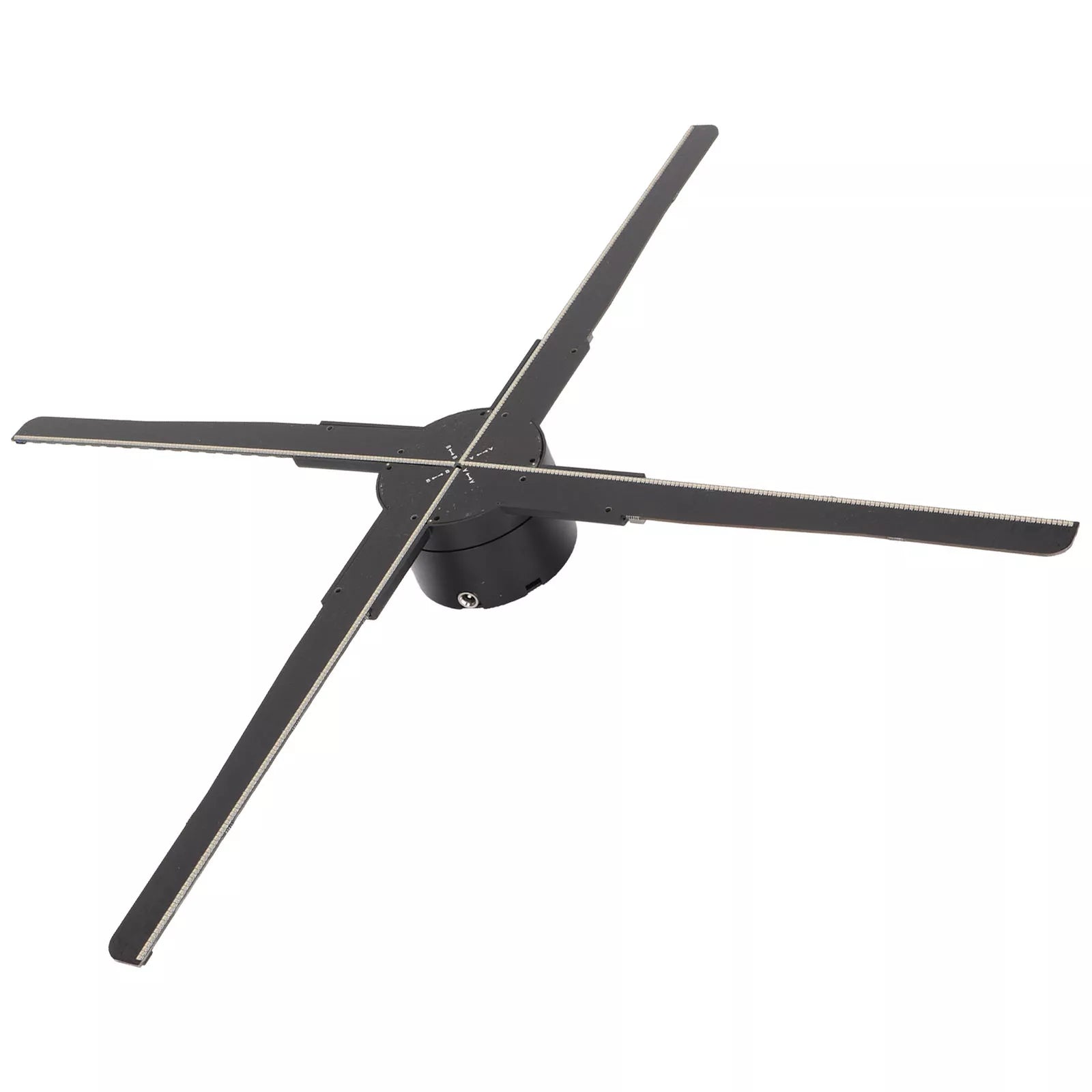 Proiector Holografic 3D LED Fan G552‑52 – 52 cm, 4 lame, 2000×552, Control Wi‑Fi Local